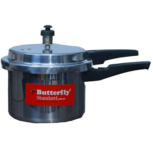 Butterfly STANDARD PLUS 3 L Induction Bottom Pressure Cooker  (Aluminium)