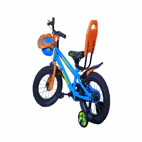 GANG RICKROCK Non Suspension Caliper Brake with Support Wheel 14 T Mountain Cycle  (Single Speed, Blue, Orange)