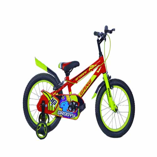 GANG Cycles Groovy with Support Wheel chain cover 16 Inches Kids Bike 26 T Mountain Cycle