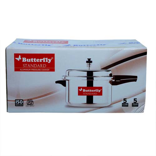 Butterfly Standard 5 L Pressure Cooker  (Aluminium)