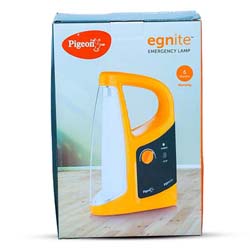 Pigeon Egnite Emergency LED Lamp 14 hrs Lantern Emergency Light  (Orange and Back)