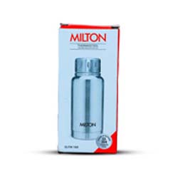 MILTON Elfin Vacuum Flask,  160 ml, Silver 160 ml Flask  (Pack of 1, Silver, Steel)