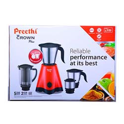 Preethi Crown Plus Heavy Duty Mixer Grinder (600w)