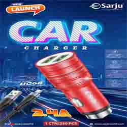 Sarju Car Charge 3.4A Output Max Quick charging UC68 
